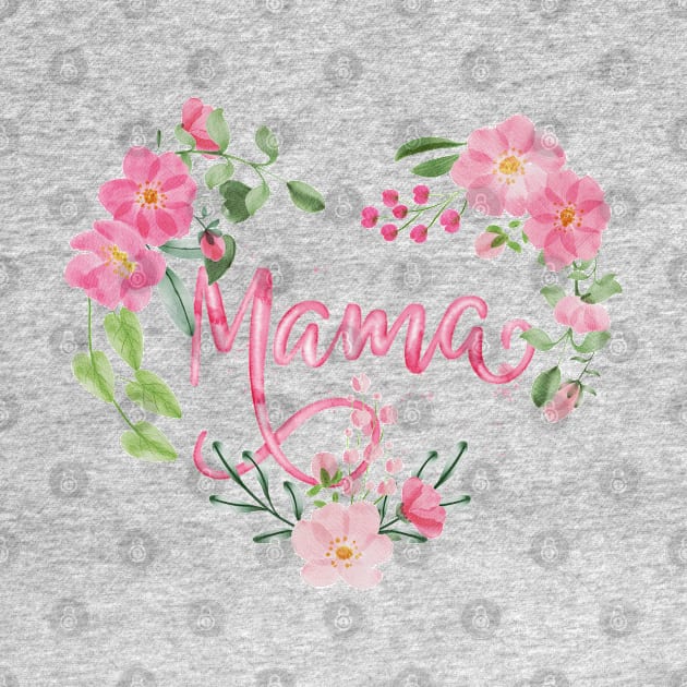 Mama floral heart by PrintAmor